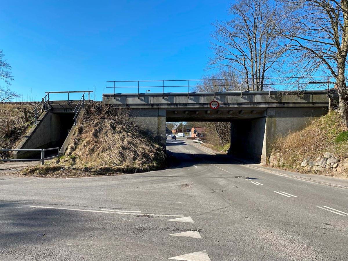 Jernbaneviadukt i centrum